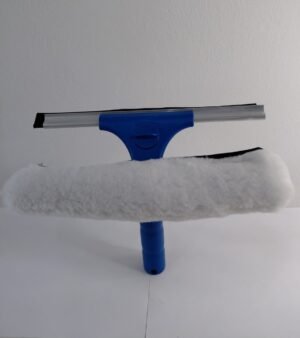 RODO COMBINADO DE VIDRO  DUBLE 25 CM (VIDRO E CERA)