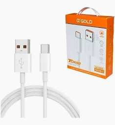 CARREGADOR TURBO COM CABO  2 USB TIPO C