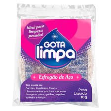 ESPONJA DE ACO INOX 10G GOTA LIMPA